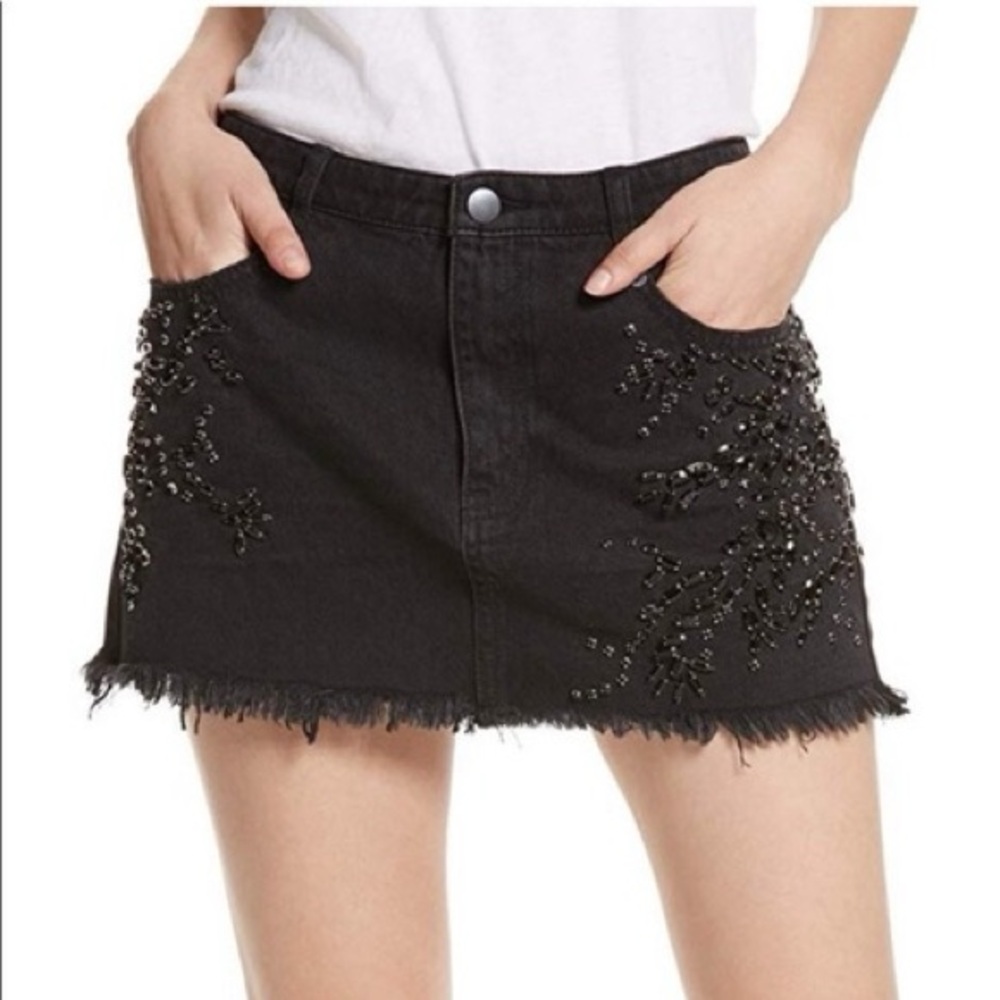NWT Free People Shine Bright Embellished Skirt | Size US 2